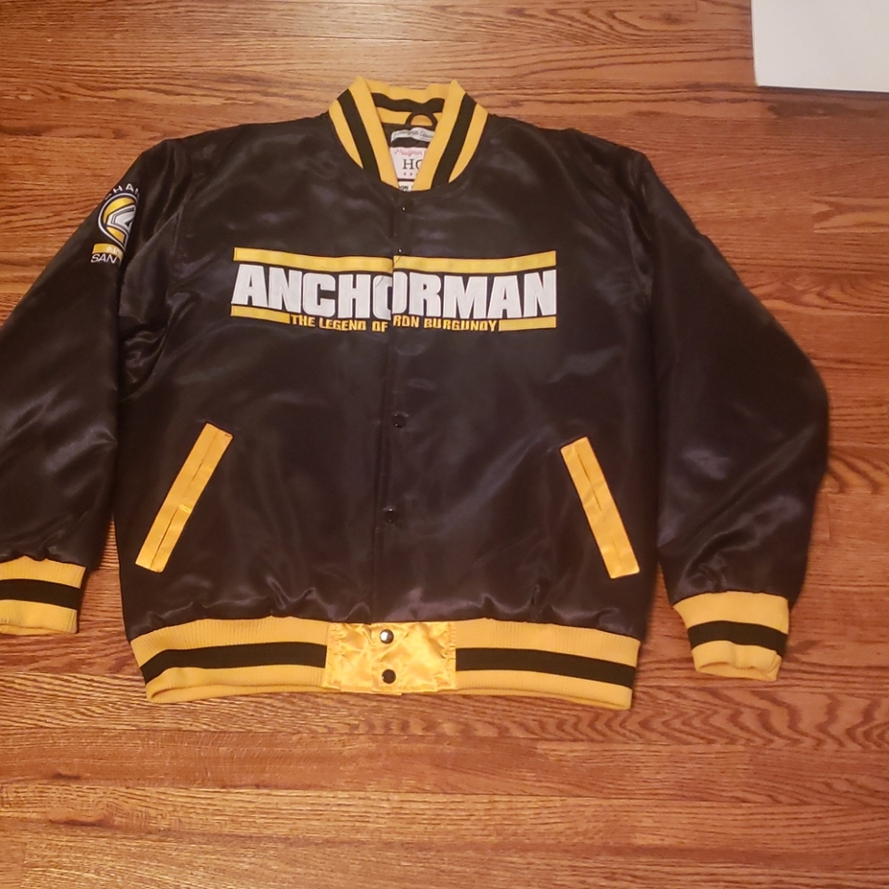 New w/tags "Anchorman Ron Burgundy" Satin Jacket